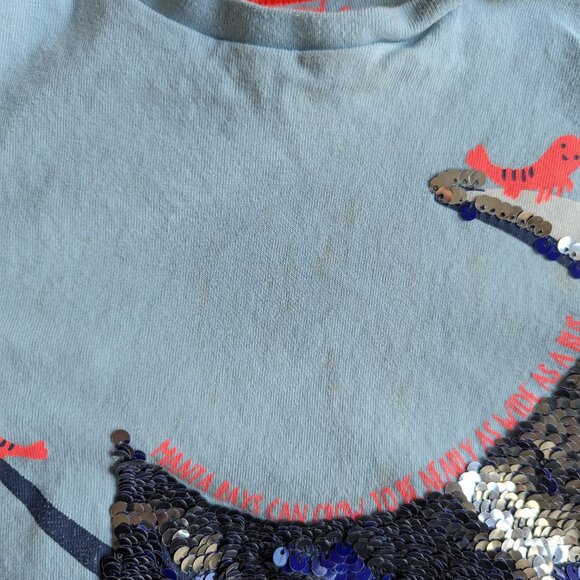 SOLD - Mini Boden shirt with sequins - Picture 8 of 9